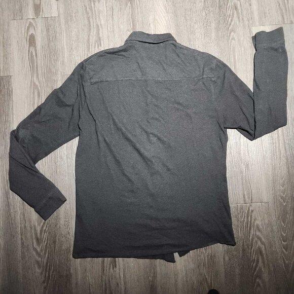 Vintage 90s classic basic grey cotton button-up shirt for work / office - Picture 10 of 16